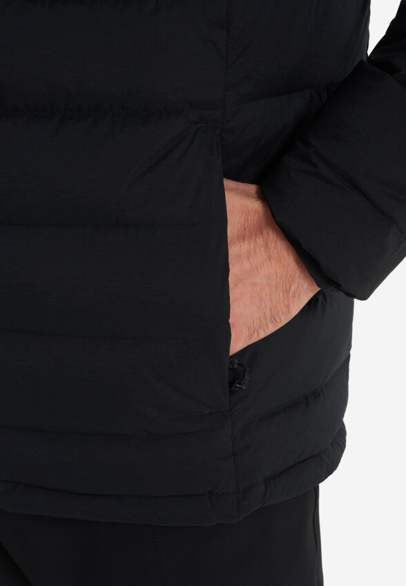 Ультралегкий пуховик мужской Columbia Drift Peak Stretch Down Hooded Jacket, Черный