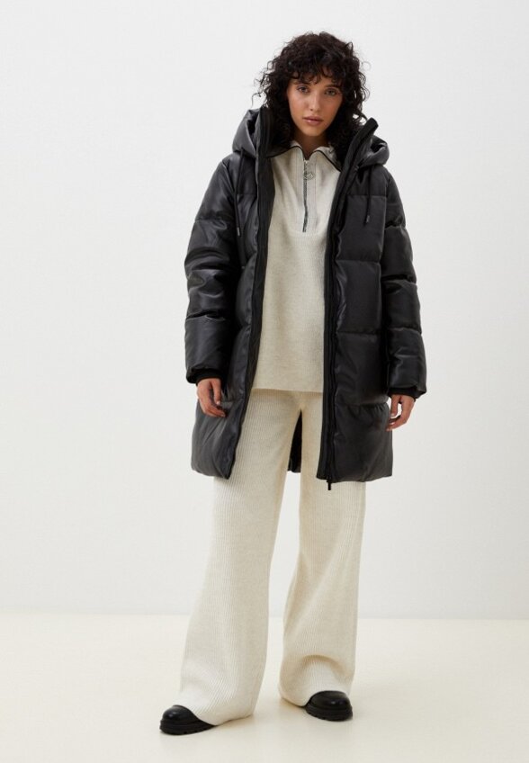 Куртка кожаная утепленная O'STIN