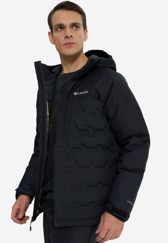 Ультралегкий пуховик мужской Columbia Grand Trek III Down Hooded Jacket, Черный