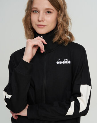 Толстовка женская Diadora, Черный женщинам