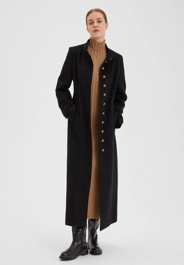 Пальто однобортное N.O.M.I