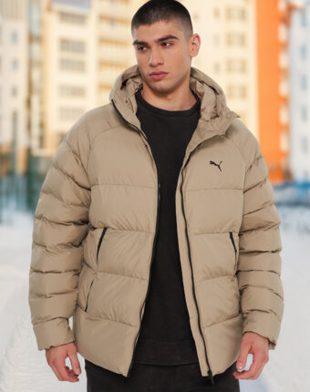 Пуховик мужской PUMA Mono, Коричневый женщинам