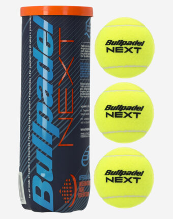 Мячи для падел-тенниса Bullpadel Next, 3 шт, Желтый женщинам