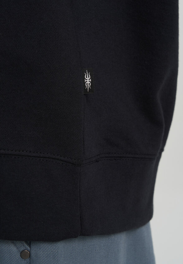Свитшот мужской оверсайз Quiksilver Mercury Trident Crew, Черный