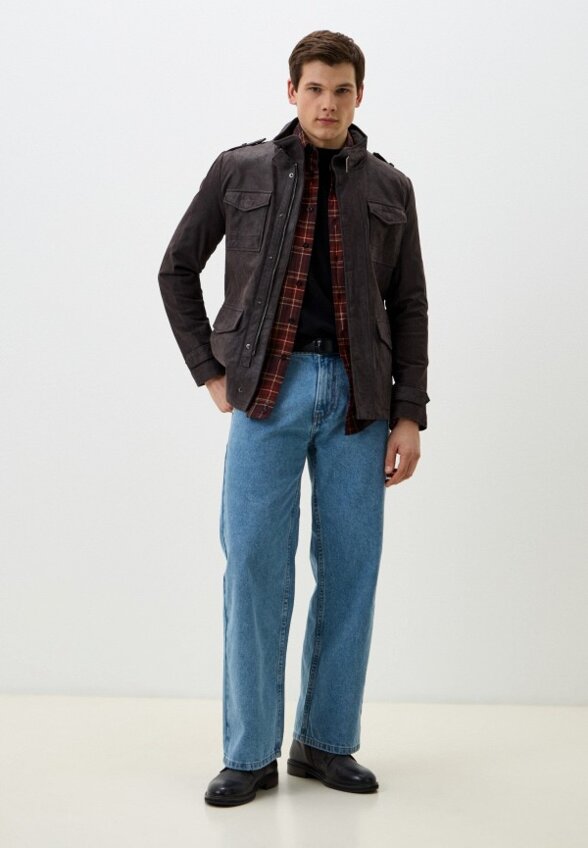 Куртка кожаная Urban Fashion for Men