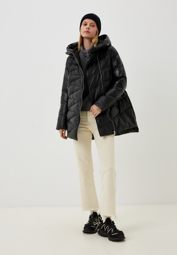 Куртка кожаная утепленная Снежная Королева