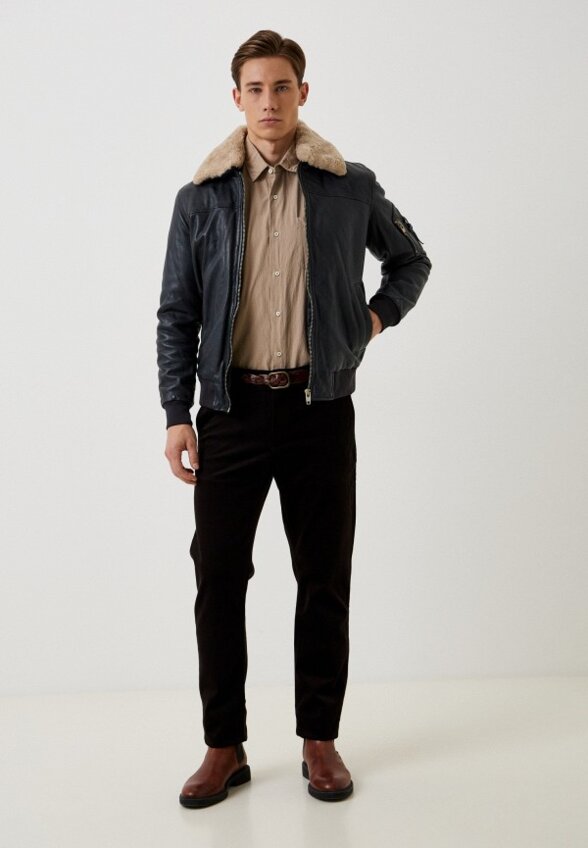 Куртка кожаная Urban Fashion for Men