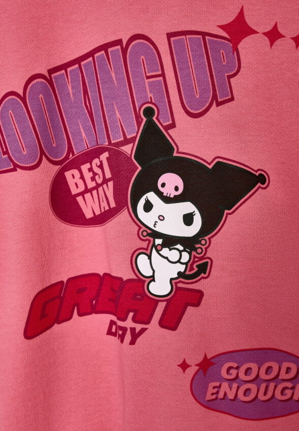 Лонгслив оверсайз с принтом Hello Kitty