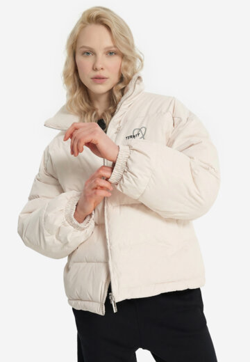 Пуховик женский оверсайз Termit, Бежевый