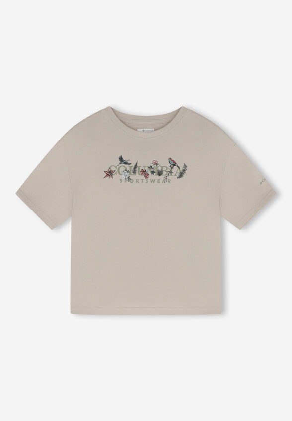 Футболка женская Columbia Rolling Bend Graphic Relaxed Crop SS, Бежевый