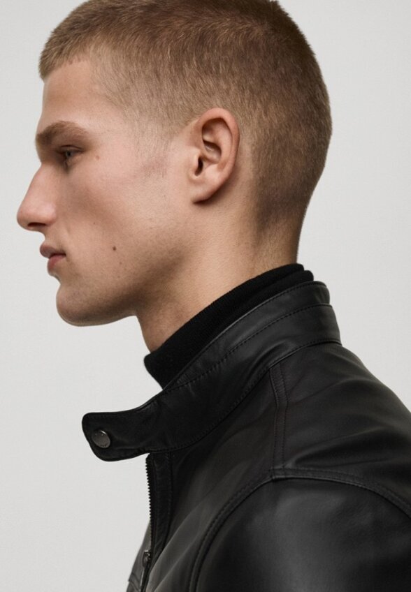 Куртка кожаная Mango Man