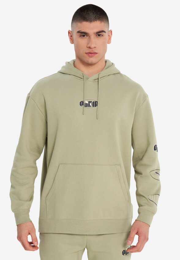 Худи мужское PUMA Ess Logo Lab Execution, Зеленый