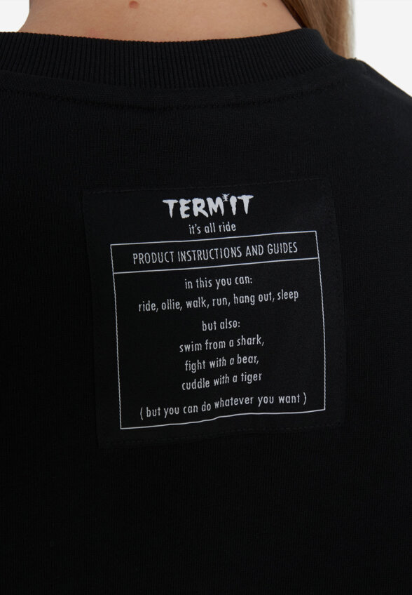 Свитшот женский оверсайз Termit, Черный