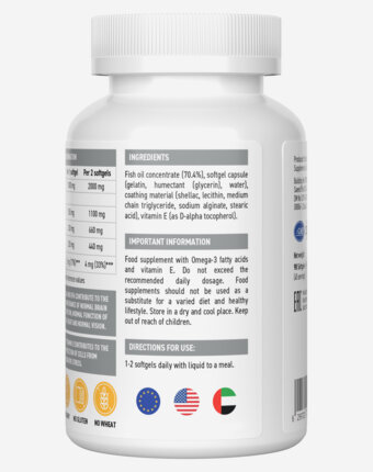 Омега-3 Ultrasupps, 60 шт, Белый женщинам