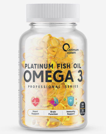 Омега-3 Optimum system Platinum Fish Oil, 90 шт, Белый женщинам