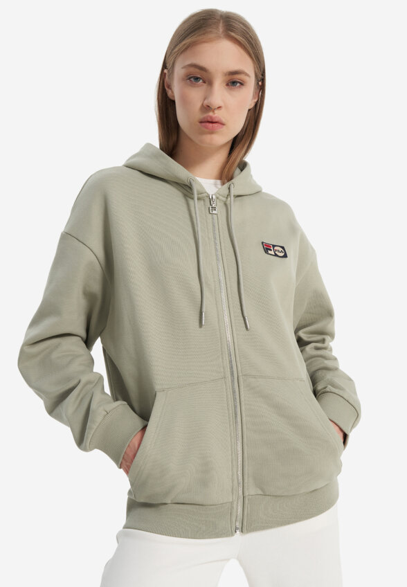 Толстовка женская оверсайз FILA, Зеленый