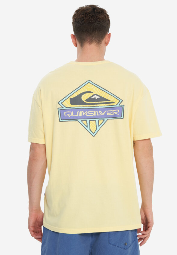 Футболка мужская оверсайз Quiksilver Crystal Jet, Желтый