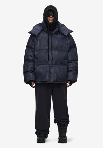 Пуховик Distressed Indigo FABLE