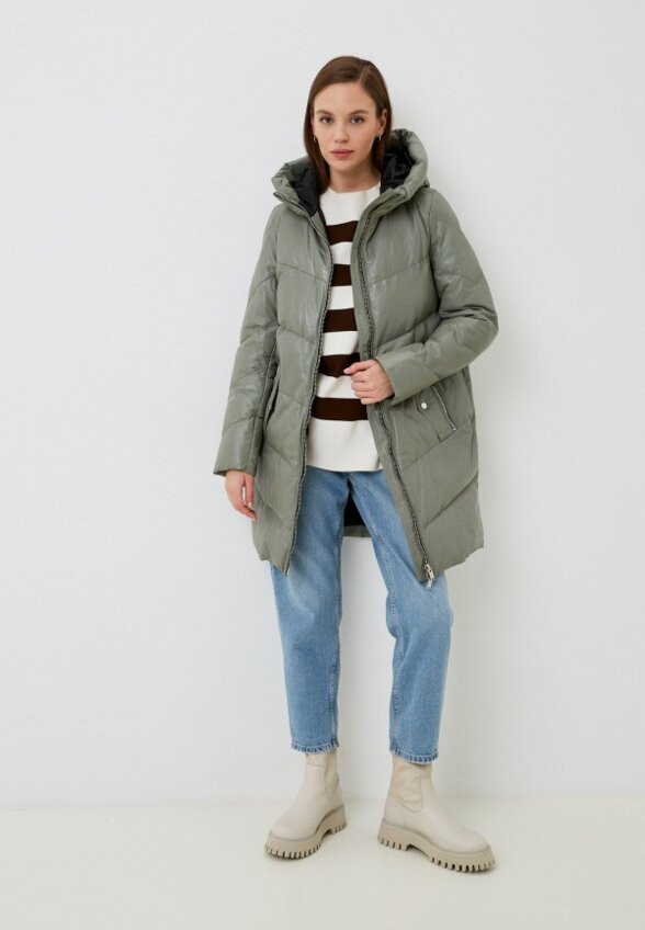 Куртка кожаная утепленная Снежная Королева