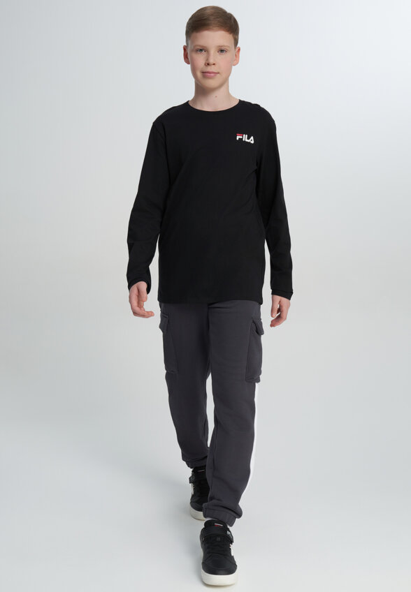 Лонгслив для мальчиков FILA, Черный