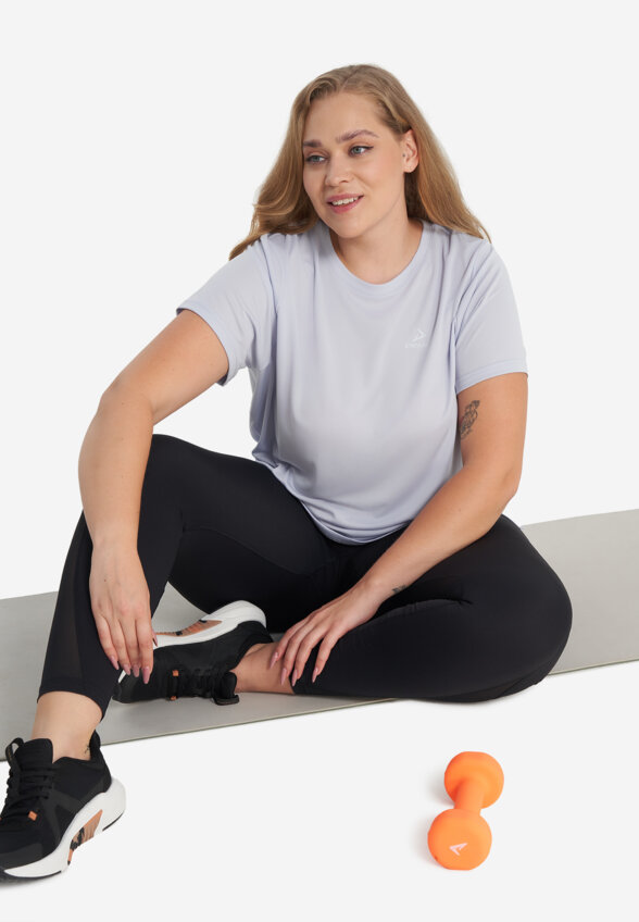 Футболка женская Demix, Plus Size, Голубой