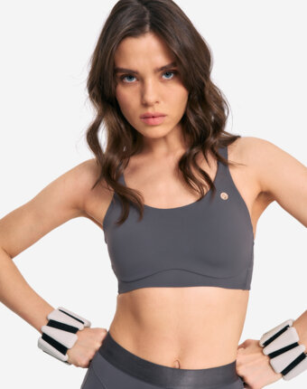 Топ бра спортивный Sensana EssentialMove, Серый женщинам