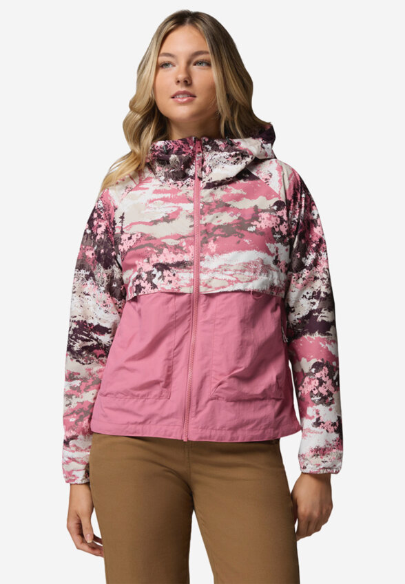 Ветровка женская Columbia Spire Valley Printed Windbreaker, Розовый