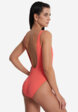 Купальник слитный женский Speedo Textd Belted Deep, Оранжевый4  - превью