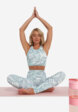 Топ бра спортивный Demix HighFlow Yoga Longline Gfx, Голубой5  - превью