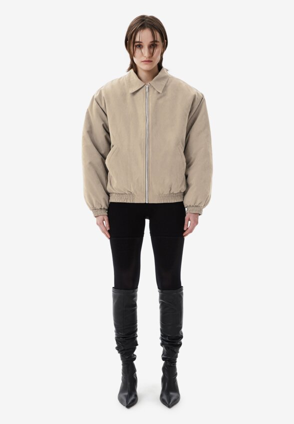 Бомбер утепленный Uniform Beige FABLE