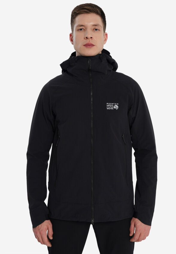 Куртка софтшелл мужская Mountain Hardwear Chockstone Alpine Lt Hooded Jacket, Черный