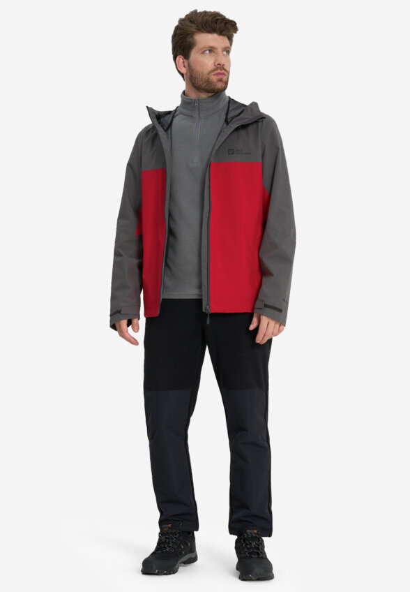 Куртка мембранная мужская Jack Wolfskin Weiltal, Красный