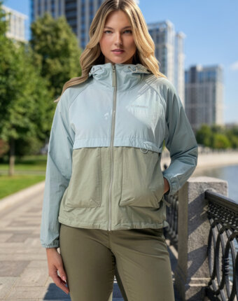 Ветровка женская Columbia Spire Valley Windbreaker, Зеленый женщинам