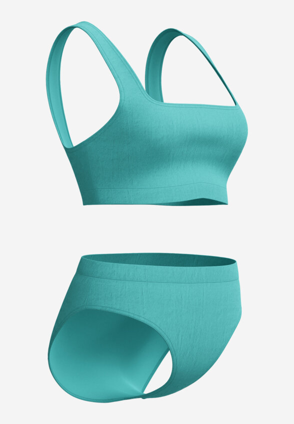 Купальник раздельный женский Speedo Textd, Зеленый