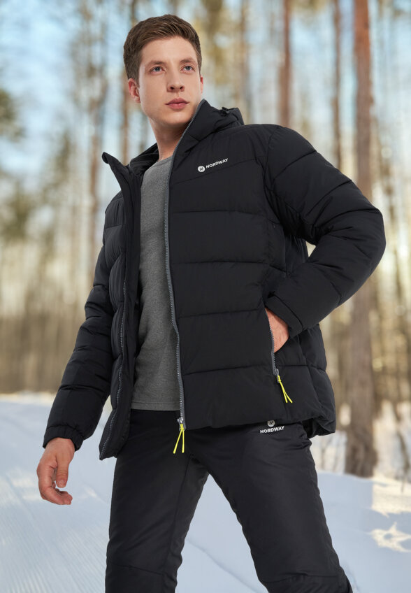 Пуховик мужской Nordway, Черный