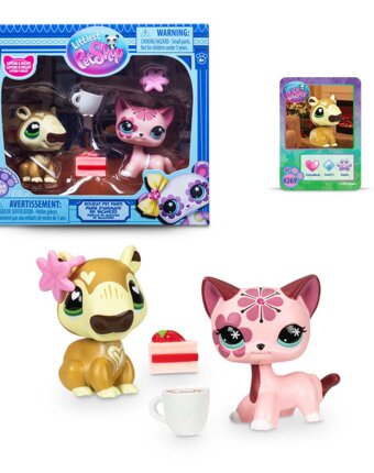 Игровой набор LITTLEST PET SHOP "Праздники", Рождественские каникулы, капибара и короткошерстная кош детям