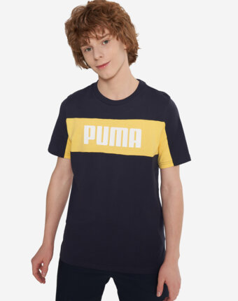 Футболка для мальчиков PUMA Block, Синий женщинам