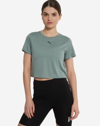 Футболка женская PUMA Tad Essential Baby, Зеленый женщинам