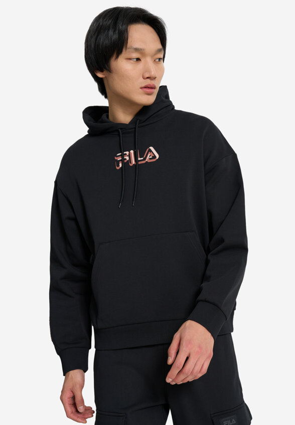 Худи мужское оверсайз FILA, Черный