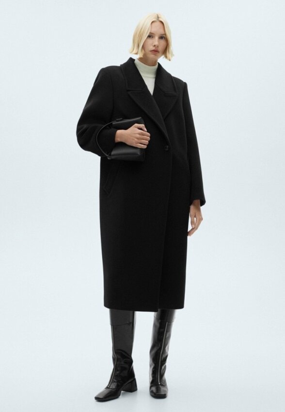 Пальто двубортное Mango