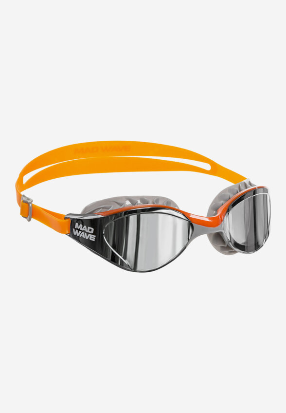 Очки для плавания Mad Wave Hydro Flex Mirror, Оранжевый