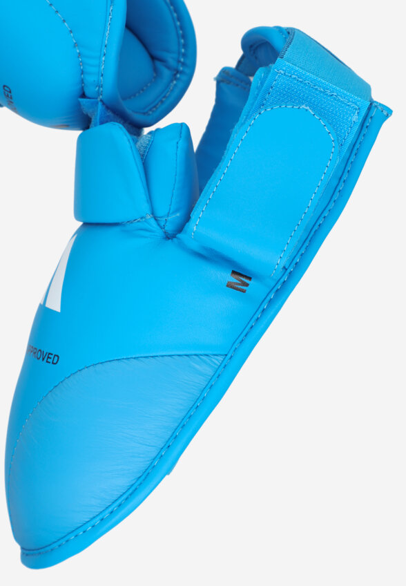 Защита голени и стопы adidas WKF Shin & Removable Foot, Голубой