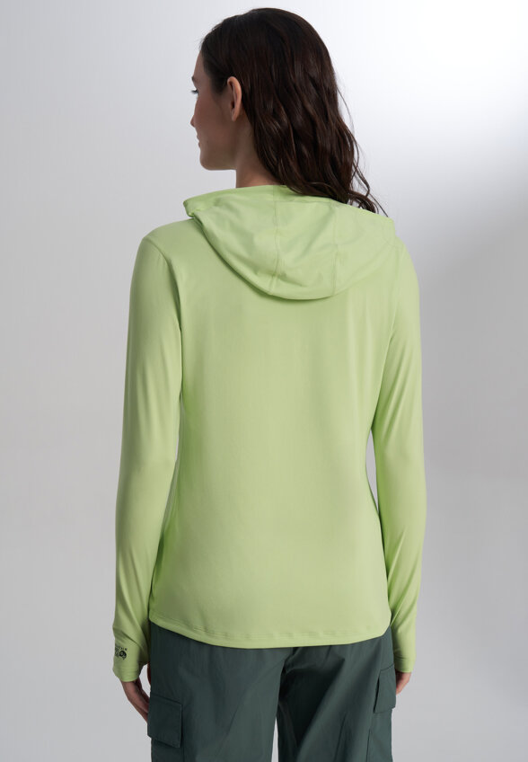Худи женское Mountain Hardwear Crater Lake Long Sleeve Hoody, Зеленый
