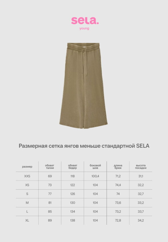 Свободные брюки из линейки SELA Young