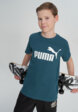 Футболка для мальчиков PUMA Ess No. 1 Logo, Зеленый1  - превью