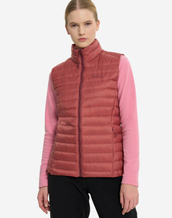 Жилет пуховый женский Jack Wolfskin Pilvi, Красный женщинам