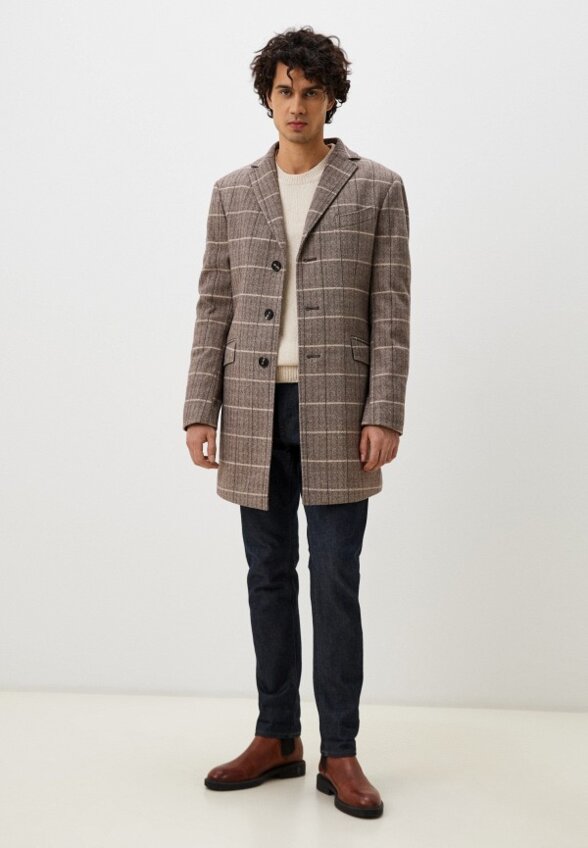 Пальто однобортное Van Cliff