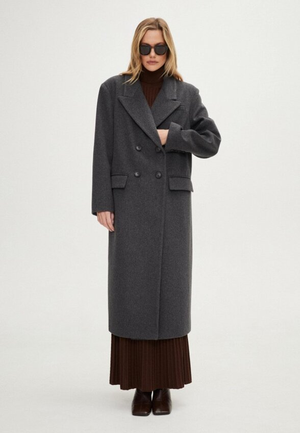 Пальто двубортное SashaOstrov