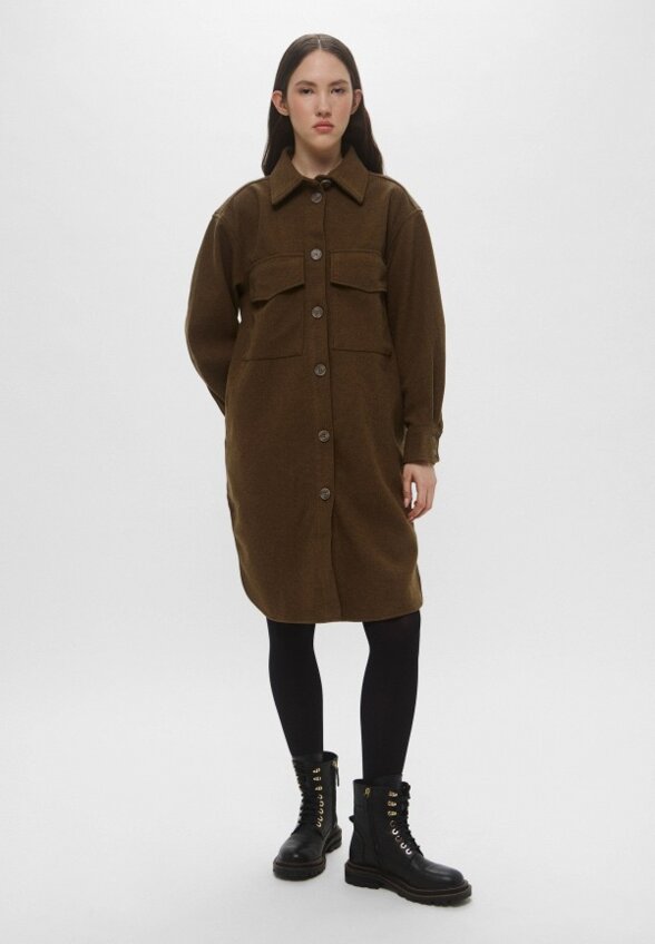 Пальто-рубашка H&M