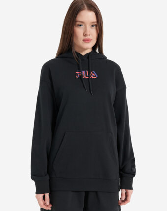 Худи женское оверсайз FILA, Черный женщинам